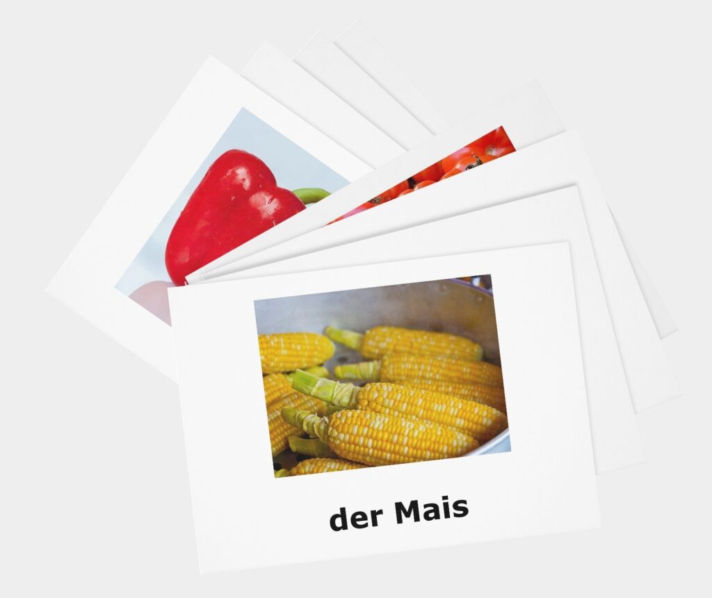 karty obrazkowe warzywa german